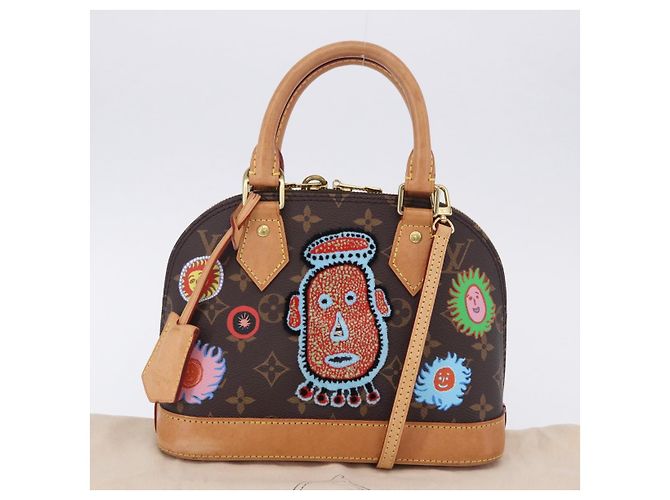 LOUIS VUITTON Monogram Yayoi Kusama Face Alma BB Bag 2way M46428 Auth 197481SAM Monogramma - vista 12