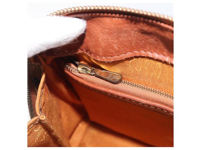 Borsa Boston MCM Vicetos Logogram PVC Leather Brown Gold Auth 200900 Marrone D'oro - vista 20