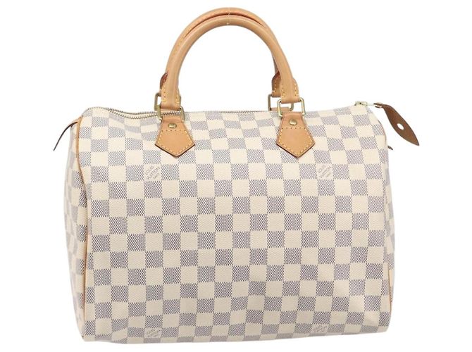Borsa a mano LOUIS VUITTON Damier Azur Speedy 30 N41533 LV Auth 196914SAV - vista 13