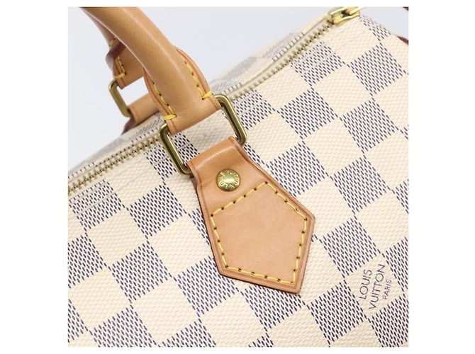 Borsa a mano LOUIS VUITTON Damier Azur Speedy 30 N41533 LV Auth 196914SAV - vista 18