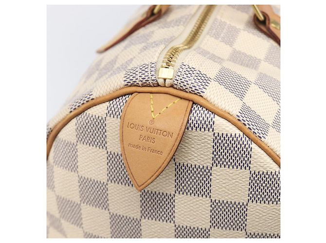 Borsa a mano LOUIS VUITTON Damier Azur Speedy 30 N41533 LV Auth 196914SAV - vista 19