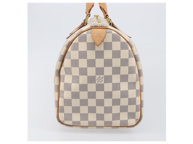 Borsa a mano LOUIS VUITTON Damier Azur Speedy 30 N41533 LV Auth 196914SAV - vista 3