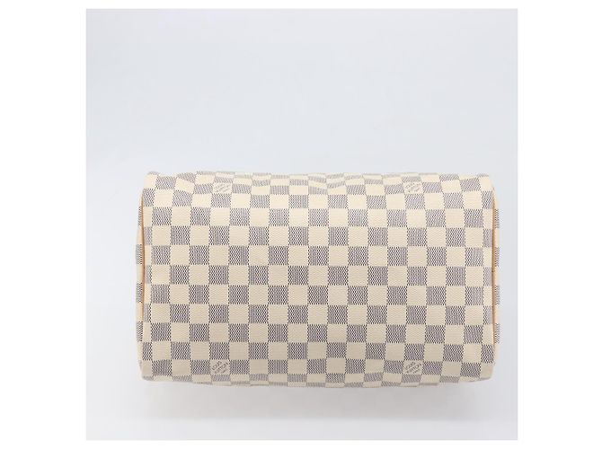Borsa a mano LOUIS VUITTON Damier Azur Speedy 30 N41533 LV Auth 196914SAV - vista 5