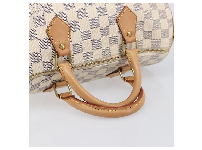 Borsa a mano LOUIS VUITTON Damier Azur Speedy 30 N41533 LV Auth 196914SAV - vista 7