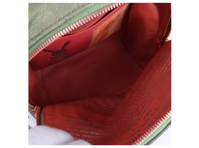 Zaino Louis Vuitton x Jeff Koons Masters Collection Da Vinci Palm Springs PM in Rosa x Verde M43375 - vista 6