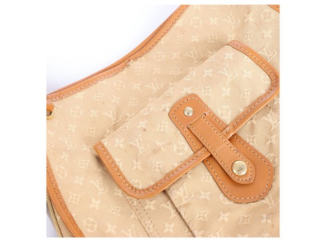 Louis Vuitton Besace Mary Kate Monogram Mini Lin Shoulder Bag en Beige M92323 - vista 2