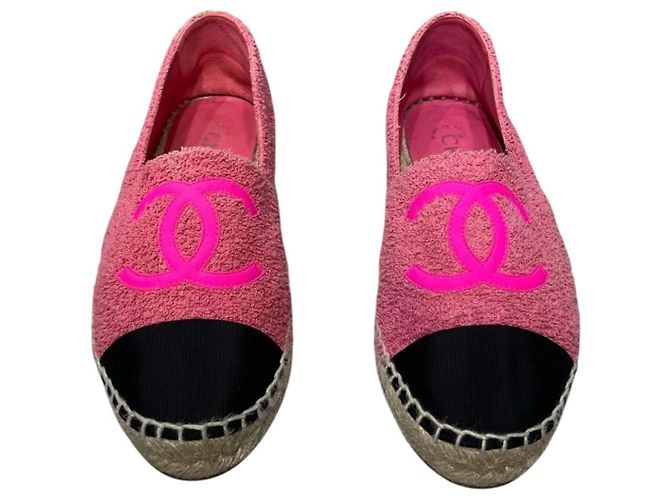 Chanel Espadrilles mit CC-Logo Pink 38 - Ansicht 3