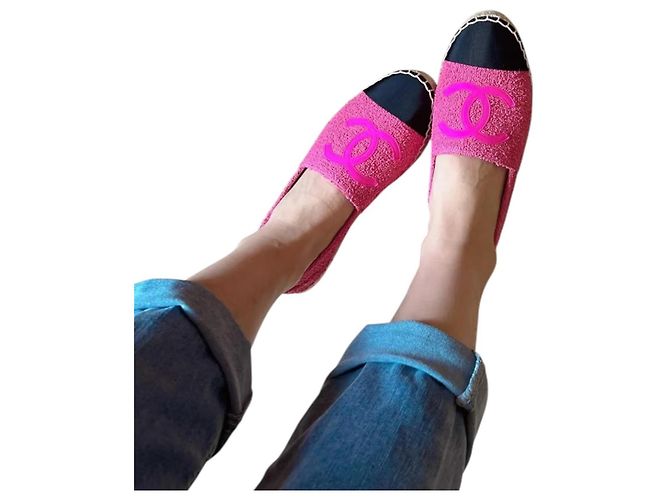 Chanel Espadrilles mit CC-Logo Pink 38 - Ansicht 4