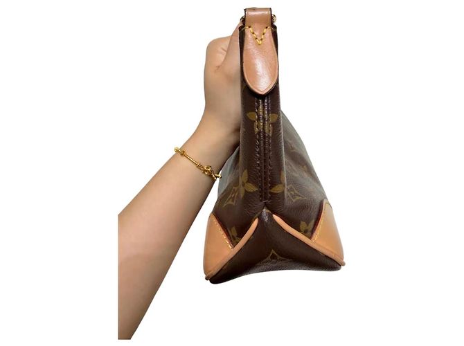 Borsa Louis Vuitton Boulogne PM Monogram Marrone Monogramma - vista 11