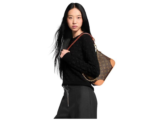 Borsa Louis Vuitton Boulogne PM Monogram Marrone Monogramma - vista 2