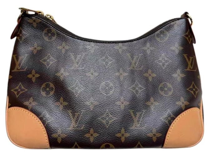 Borsa Louis Vuitton Boulogne PM Monogram Marrone Monogramma - vista 4