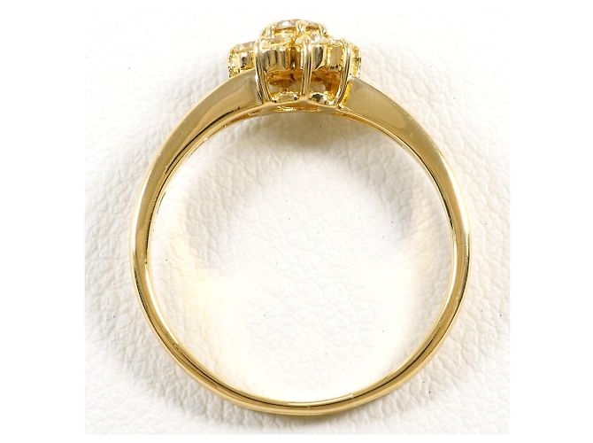 Autre Marque Anello fede in oro giallo 18K e diamanti D'oro - vista 2