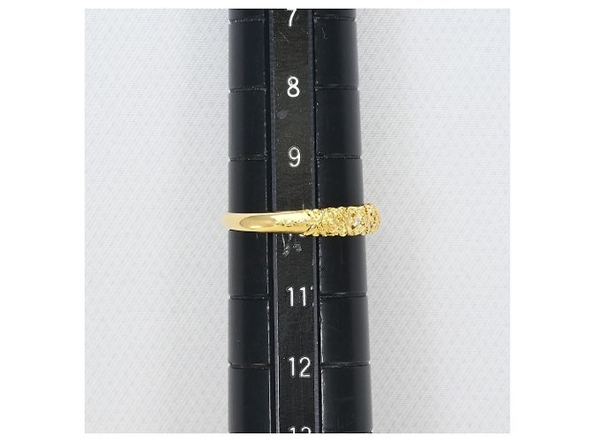 Autre Marque Ringband aus 18K Gelbgold mit Diamant Golden - Ansicht 7