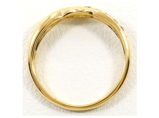 Autre Marque Ringband aus 18K Gelbgold mit Diamant Golden - Ansicht 2