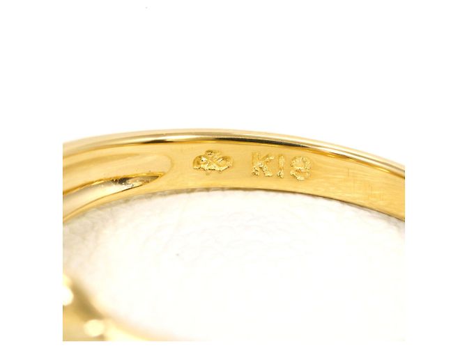 Autre Marque Ringband aus 18K Gelbgold mit Diamant Golden - Ansicht 4