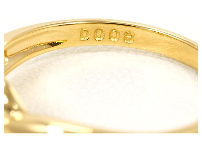 Autre Marque Ringband aus 18K Gelbgold mit Diamant Golden - Ansicht 5