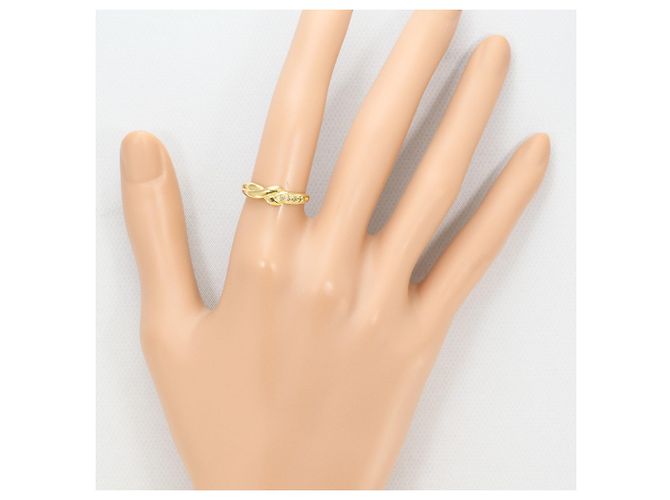 Autre Marque Ringband aus 18K Gelbgold mit Diamant Golden - Ansicht 6