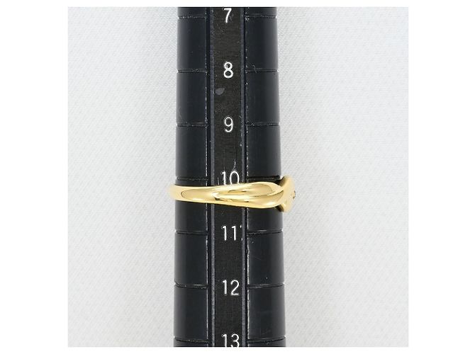 Autre Marque Ringband aus 18K Gelbgold mit Diamant Golden - Ansicht 7