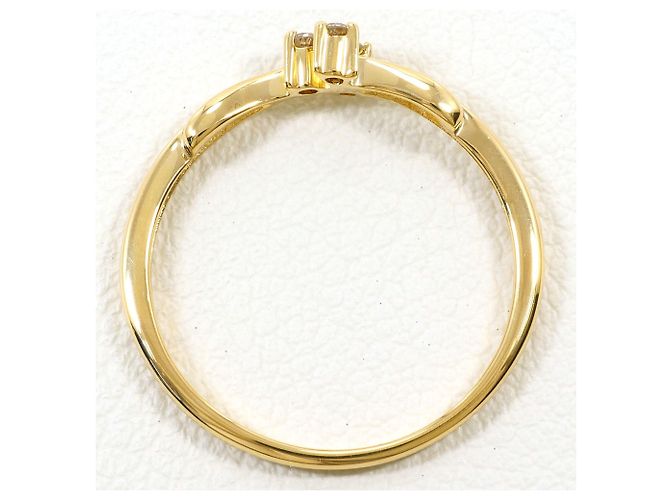 Autre Marque Ringband aus 18K Gelbgold mit Diamant Golden - Ansicht 2