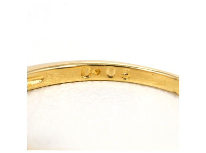 Autre Marque Ringband aus 18K Gelbgold mit Diamant Golden - Ansicht 5