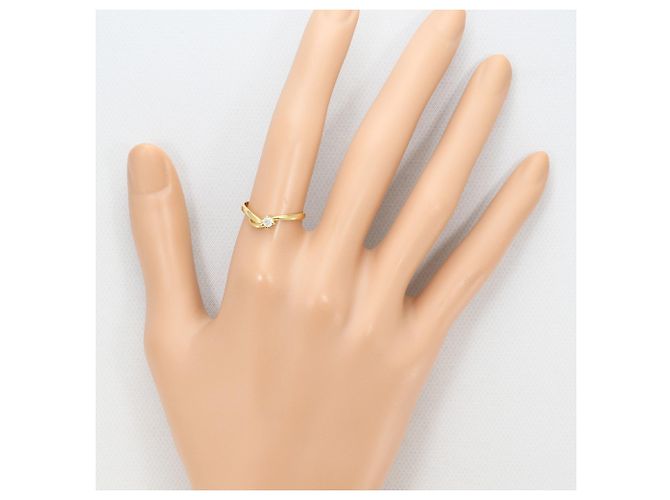 Autre Marque Ring aus 18K Gelbgold mit Diamant Golden - Ansicht 5