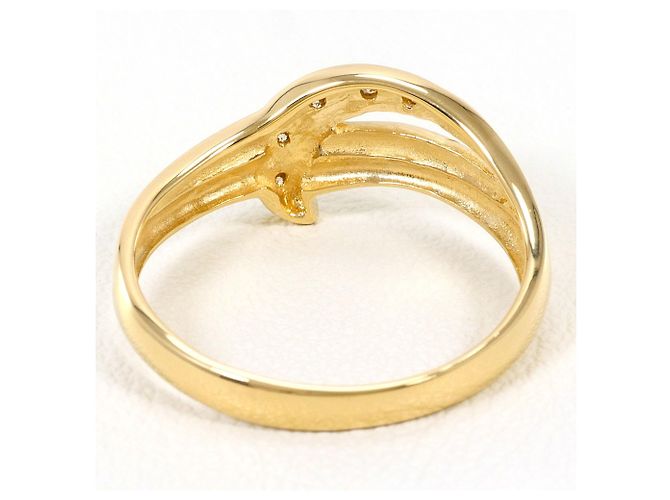 Autre Marque Ringband aus 18K Gelbgold mit Diamant Golden - Ansicht 3