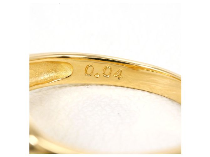 Autre Marque Ringband aus 18K Gelbgold mit Diamant Golden - Ansicht 4
