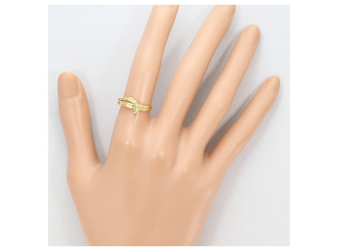 Autre Marque Ringband aus 18K Gelbgold mit Diamant Golden - Ansicht 6
