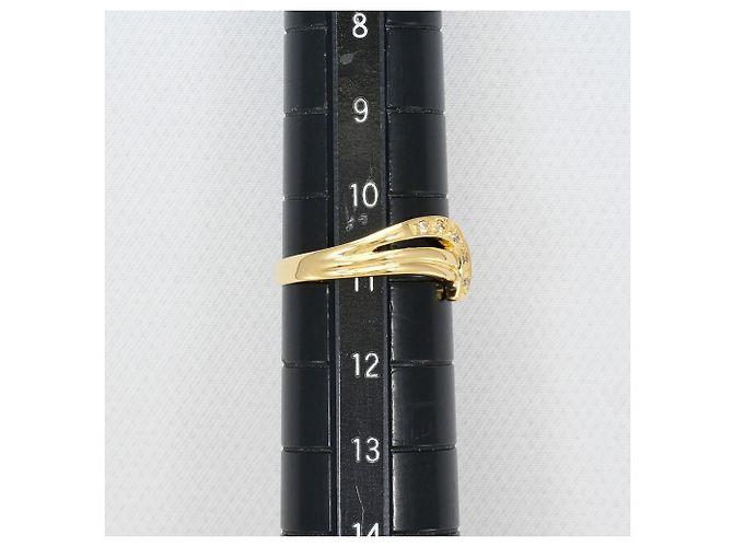 Autre Marque Ringband aus 18K Gelbgold mit Diamant Golden - Ansicht 7