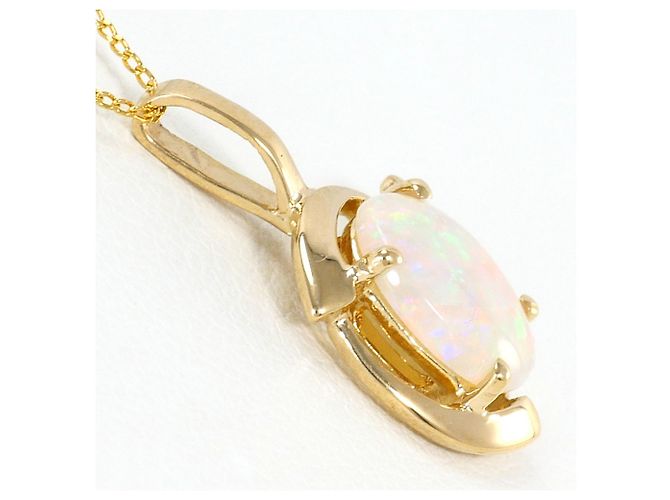 Autre Marque Collana in oro giallo 14K con opale D'oro - vista 3