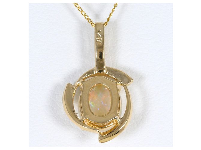 Autre Marque Collana in oro giallo 14K con opale D'oro - vista 4