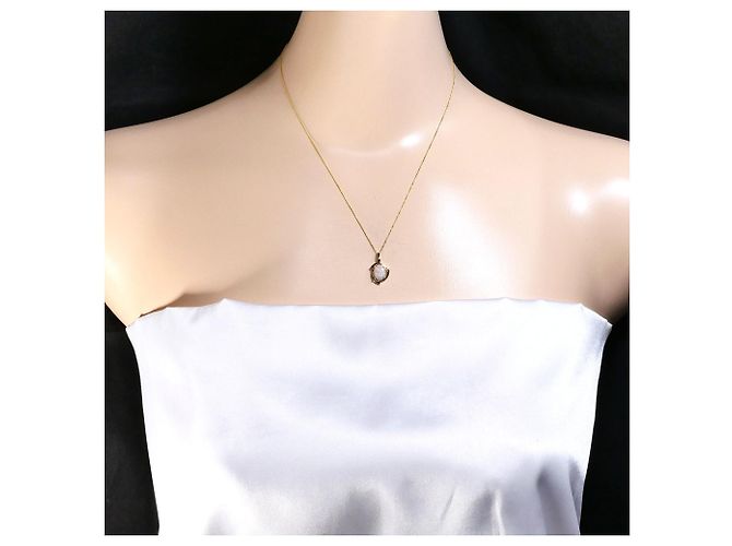 Autre Marque Collana in oro giallo 14K con opale D'oro - vista 7