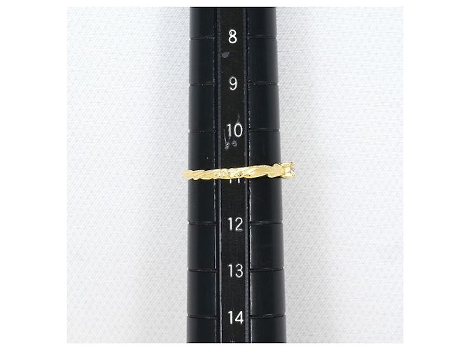 Autre Marque Ringband aus 14K Gelbgold mit Diamant Golden - Ansicht 6