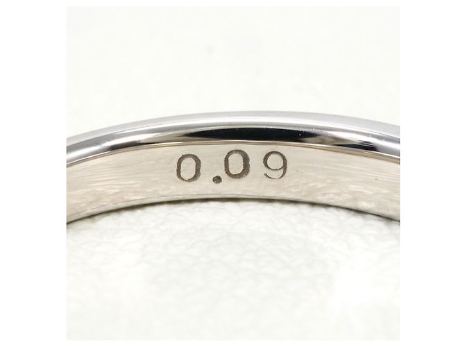 Autre Marque Anillo alianza de oro blanco con diamante Dorado - vista 5