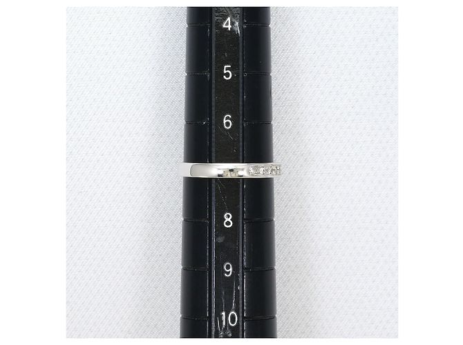 Autre Marque Anillo alianza de oro blanco con diamante Dorado - vista 7