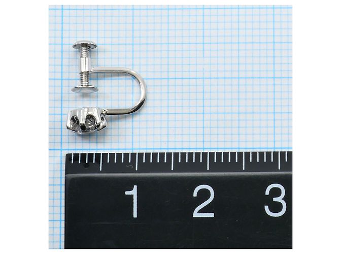Autre Marque Orecchini a clip in platino con diamanti - vista 3