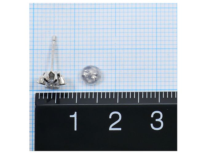 Autre Marque Platin-Stecker mit Diamant - Ansicht 3