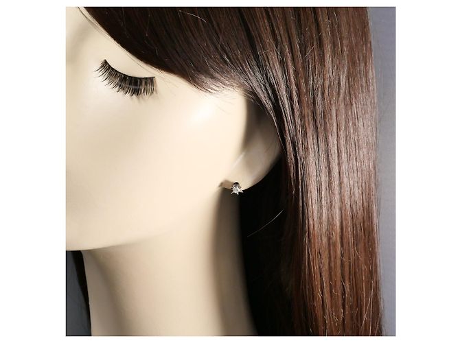 Autre Marque Platin-Stecker mit Diamant - Ansicht 4