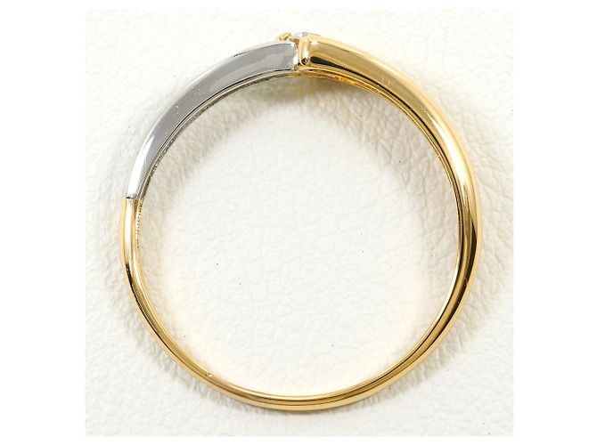 Autre Marque Anello fede in platino e oro giallo D'oro - vista 2