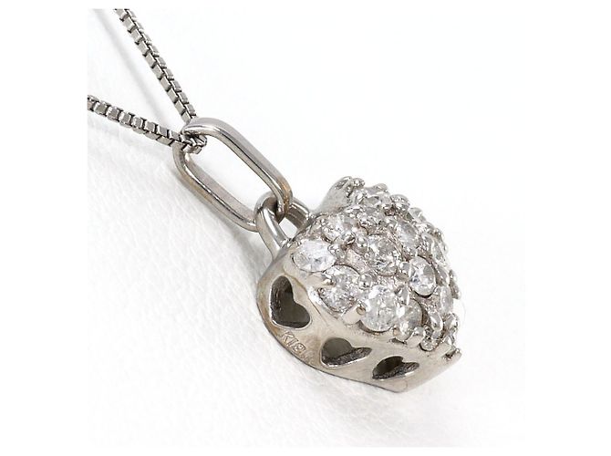 Autre Marque Collana in oro bianco 18K con diamante D'oro - vista 2