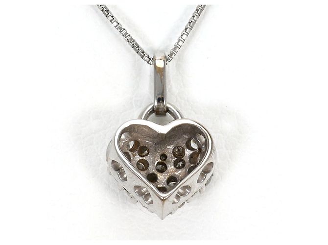 Autre Marque Collana in oro bianco 18K con diamante D'oro - vista 3