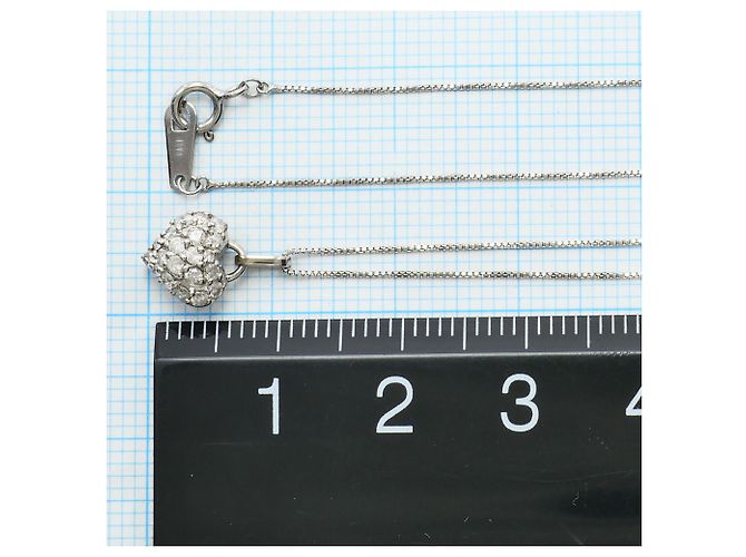 Autre Marque Collana in oro bianco 18K con diamante D'oro - vista 4