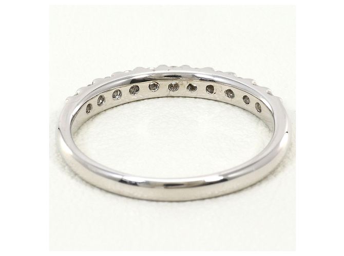 Autre Marque Anel aliança em ouro branco 18K com diamante Dourado - vista 3