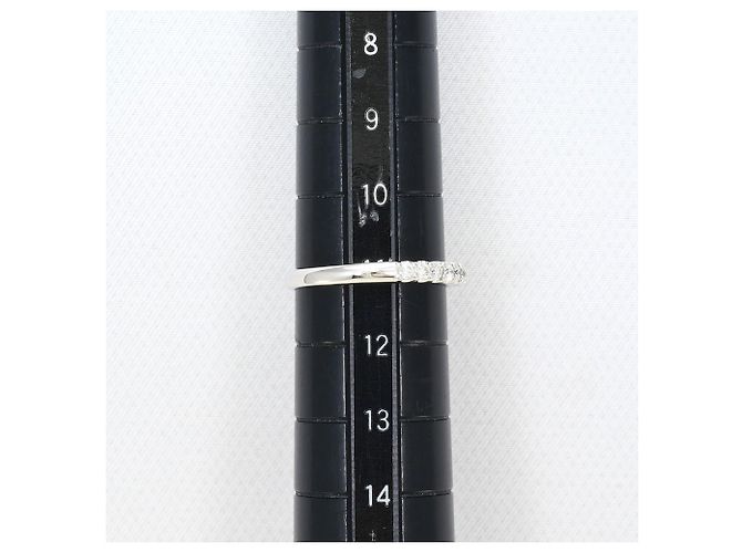 Autre Marque Anel aliança em ouro branco 18K com diamante Dourado - vista 7