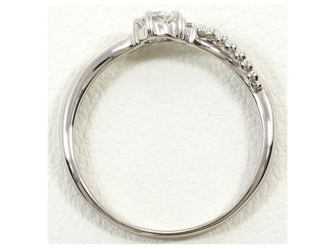 Autre Marque Ehering aus 18K Weißgold mit Diamant Golden - Ansicht 2