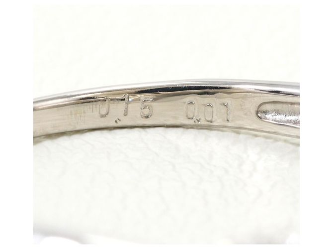 Autre Marque Ehering aus 18K Weißgold mit Diamant Golden - Ansicht 5