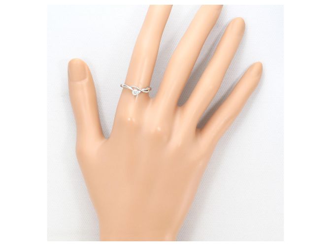 Autre Marque Ehering aus 18K Weißgold mit Diamant Golden - Ansicht 6