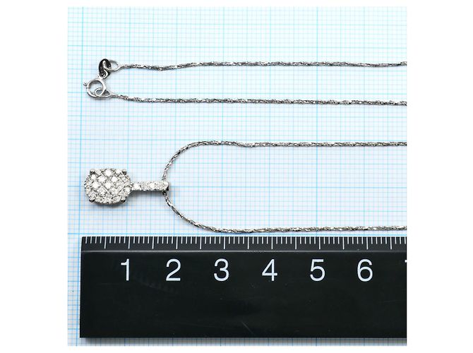 Autre Marque Collana in oro bianco 18K con diamante D'oro - vista 4