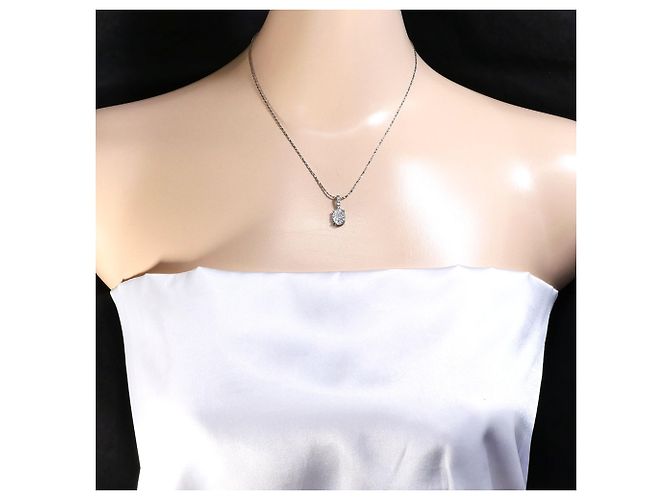 Autre Marque Collana in oro bianco 18K con diamante D'oro - vista 5