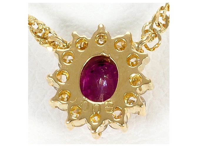 Autre Marque Collana in oro giallo 18K con rubino e diamante D'oro - vista 3